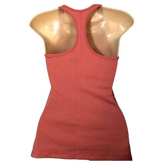 Womens Dri Fit Tank Racerback S Peach Pink Nike Logo Lightweight - Picture 2 of 4